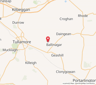 Map of Cappanageeragh, LeinsterLeinster