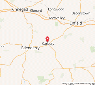 Map of Carbury, LeinsterLeinster