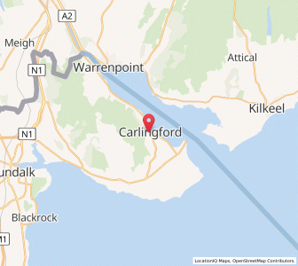 Map of Carlingford, LeinsterLeinster