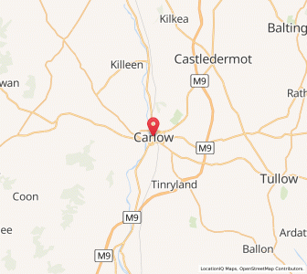 Map of Carlow, LeinsterLeinster