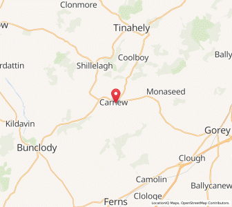 Map of Carnew, LeinsterLeinster