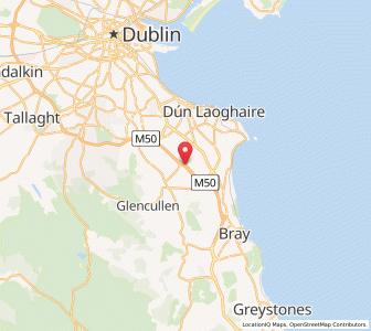 Map of Carrickmines, LeinsterLeinster