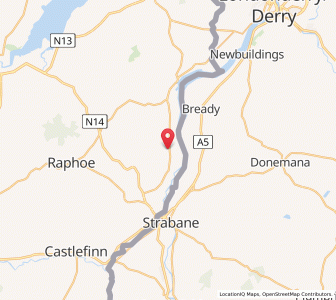 Map of Carrickmore Upper, UlsterUlster