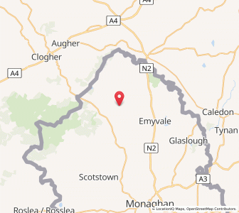 Map of Carrickroe, UlsterUlster