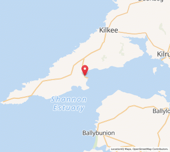 Map of Carrigaholt, MunsterMunster