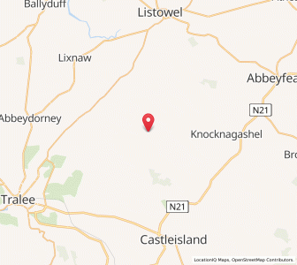 Map of Carrigcannon, MunsterMunster