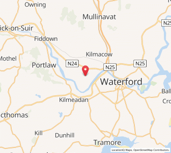 Map of Carrigeen, LeinsterLeinster