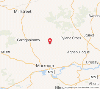 Map of Carrigthomas, MunsterMunster