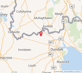 Map of Castle Roche Cross Roads, LeinsterLeinster