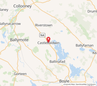 Map of Castlebaldwin, ConnaughtConnaught
