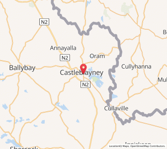 Map of Castleblayney, UlsterUlster
