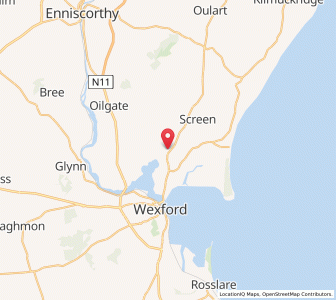 Map of Castlebridge, LeinsterLeinster