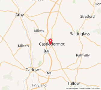 Map of Castledermot, LeinsterLeinster