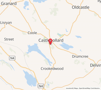 Map of Castlepollard, LeinsterLeinster