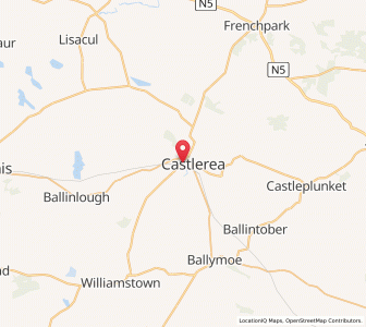 Map of Castlerea, ConnaughtConnaught