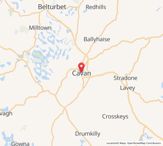 Map of Cavan, UlsterUlster