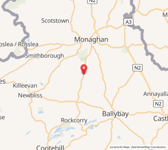 Map of Cavanagarvan, UlsterUlster