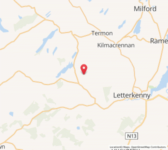 Map of Church Hill, UlsterUlster
