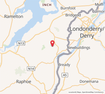 Map of Church Town, UlsterUlster