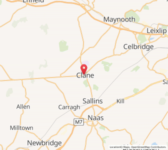 Map of Clane, LeinsterLeinster