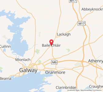 Map of Claregalway, ConnaughtConnaught
