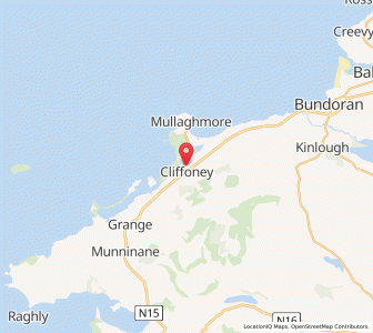 Map of Cliffony, ConnaughtConnaught