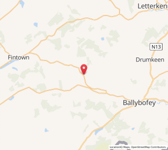 Map of Cloghan, UlsterUlster