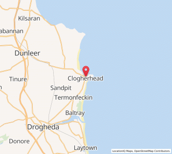 Map of Clogherhead, LeinsterLeinster