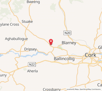 Map of Cloghroe, MunsterMunster
