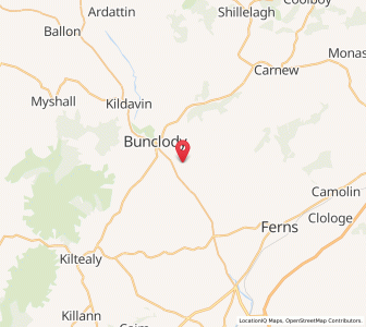 Map of Clohamon, LeinsterLeinster