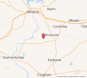 Map of Clonaderg, LeinsterLeinster