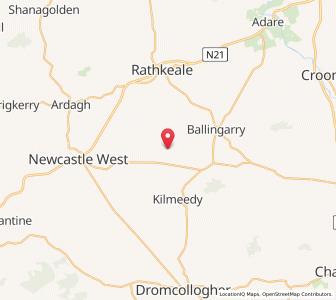 Map of Cloncagh, MunsterMunster