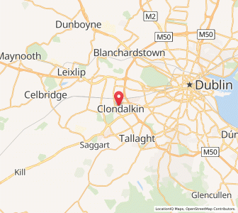 Map of Clondalkin, LeinsterLeinster