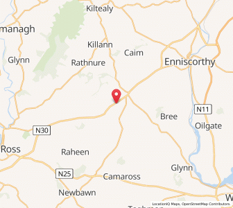 Map of Clonroche, LeinsterLeinster