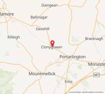 Map of Clonygowan, LeinsterLeinster