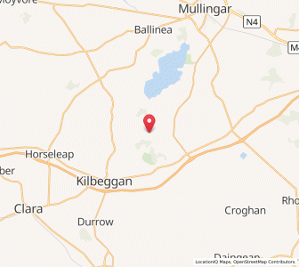 Map of Clonyhague, LeinsterLeinster