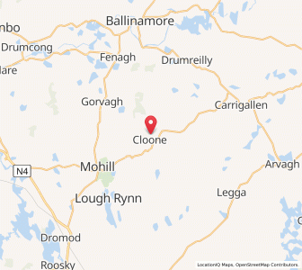 Map of Cloone, ConnaughtConnaught