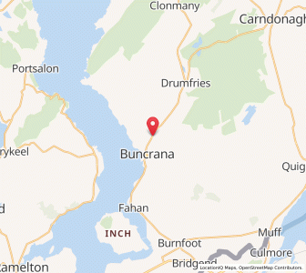 Map of Cock Hill, UlsterUlster