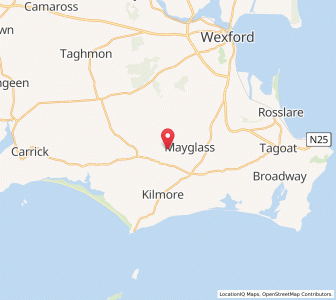 Map of Cohunon, LeinsterLeinster