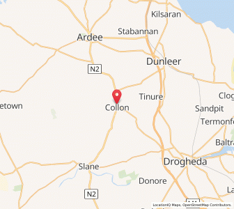Map of Collon, LeinsterLeinster