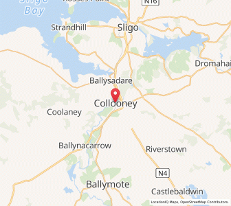 Map of Collooney, ConnaughtConnaught