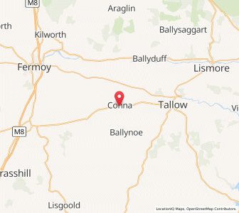 Map of Conna, MunsterMunster