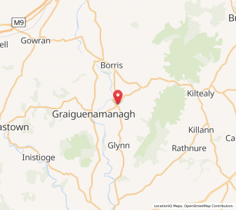 Map of Coolnamara Cross Roads, LeinsterLeinster