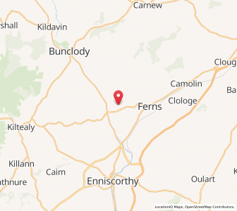 Map of Corah, LeinsterLeinster