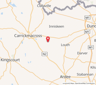 Map of Corcreeghagh, LeinsterLeinster