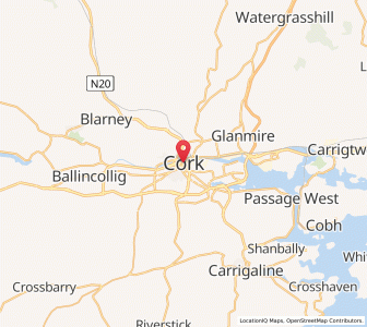 Map of Cork, MunsterMunster