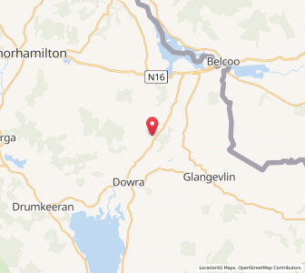 Map of Corlea, UlsterUlster