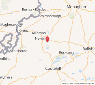 Map of Corlougharoe, UlsterUlster