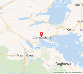 Map of Cornamona, ConnaughtConnaught