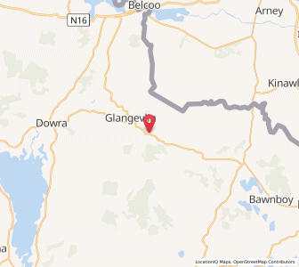 Map of Corracleigh, UlsterUlster